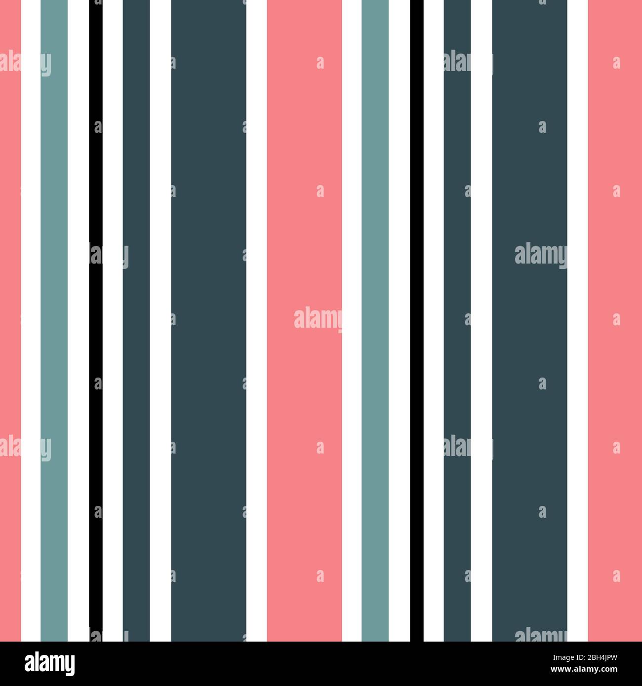 Abstraktes geometrisches Vektor-nahtloses Muster. Vertikale Streifen. Monochromer Hintergrund. Geschenkpapier. Print für Innenarchitektur und Stoff. Kinder Backgr Stock Vektor