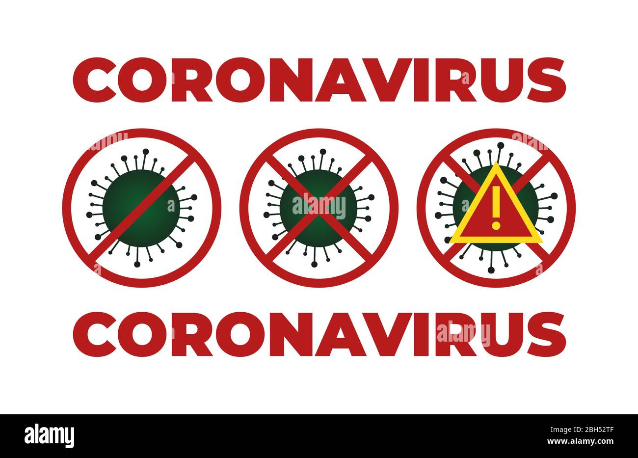 Illustrationen Konzept Coronavirus COVID-19. Virus wuhan aus china. Vektor illustrieren. Stock Vektor