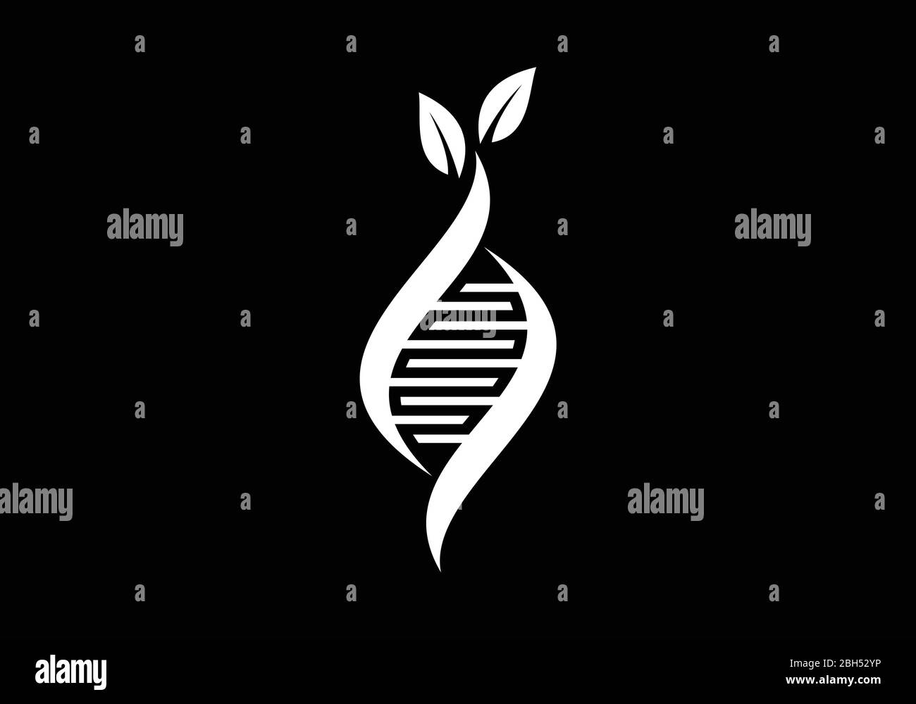 DNA-Vektor logo Vorlage. Genetik Vektor Design Stock Vektor