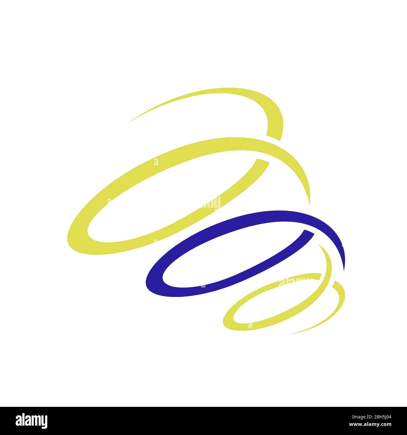 Moderne Stil abstrakt wirbelt Spiral Logo Design Vortex Kreis Vektor Grafik-Element Stock Vektor