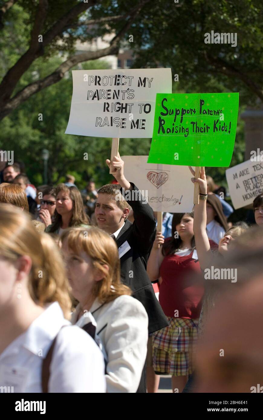 Austin Texas USA, 8 2007. April: Kundgebung der Texas Homeschool Coalition im Texas Capitol. ©Marjorie Kamys Cotera/Daemmrich Photography Stockfoto