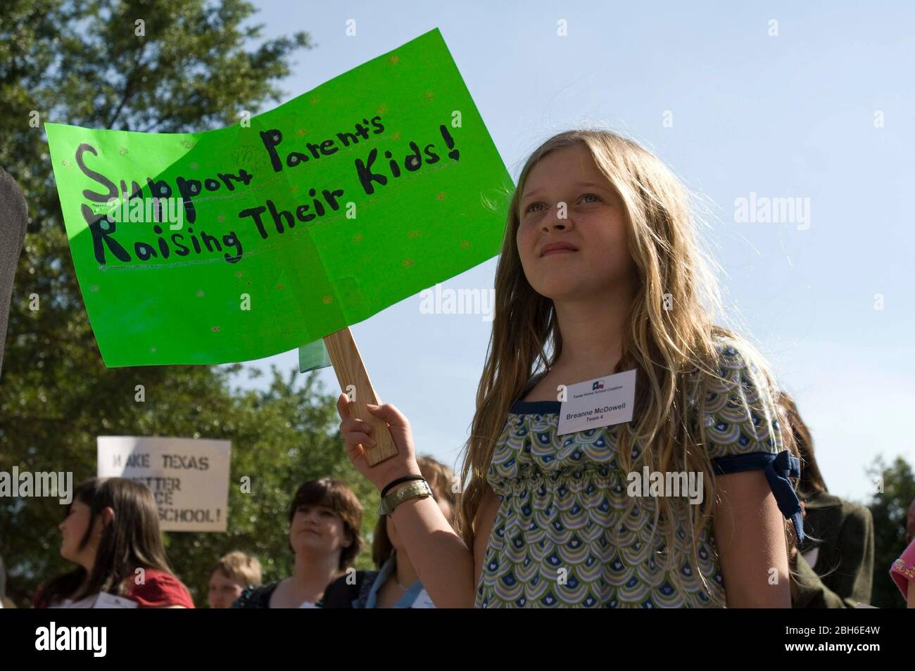 Austin Texas USA, 8 2007. April: Kundgebung der Texas Homeschool Coalition im Texas Capitol. ©Marjorie Kamys Cotera/Daemmrich Photography Stockfoto