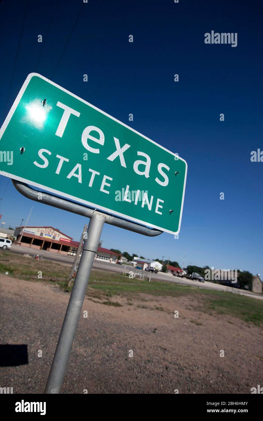 Farwell, Texas und Texico, New Mexico, August 2009 Die texanische