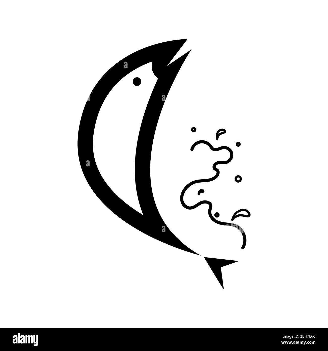 Fisch Vektor Grafik Design Illustration Vorlage Stock Vektor