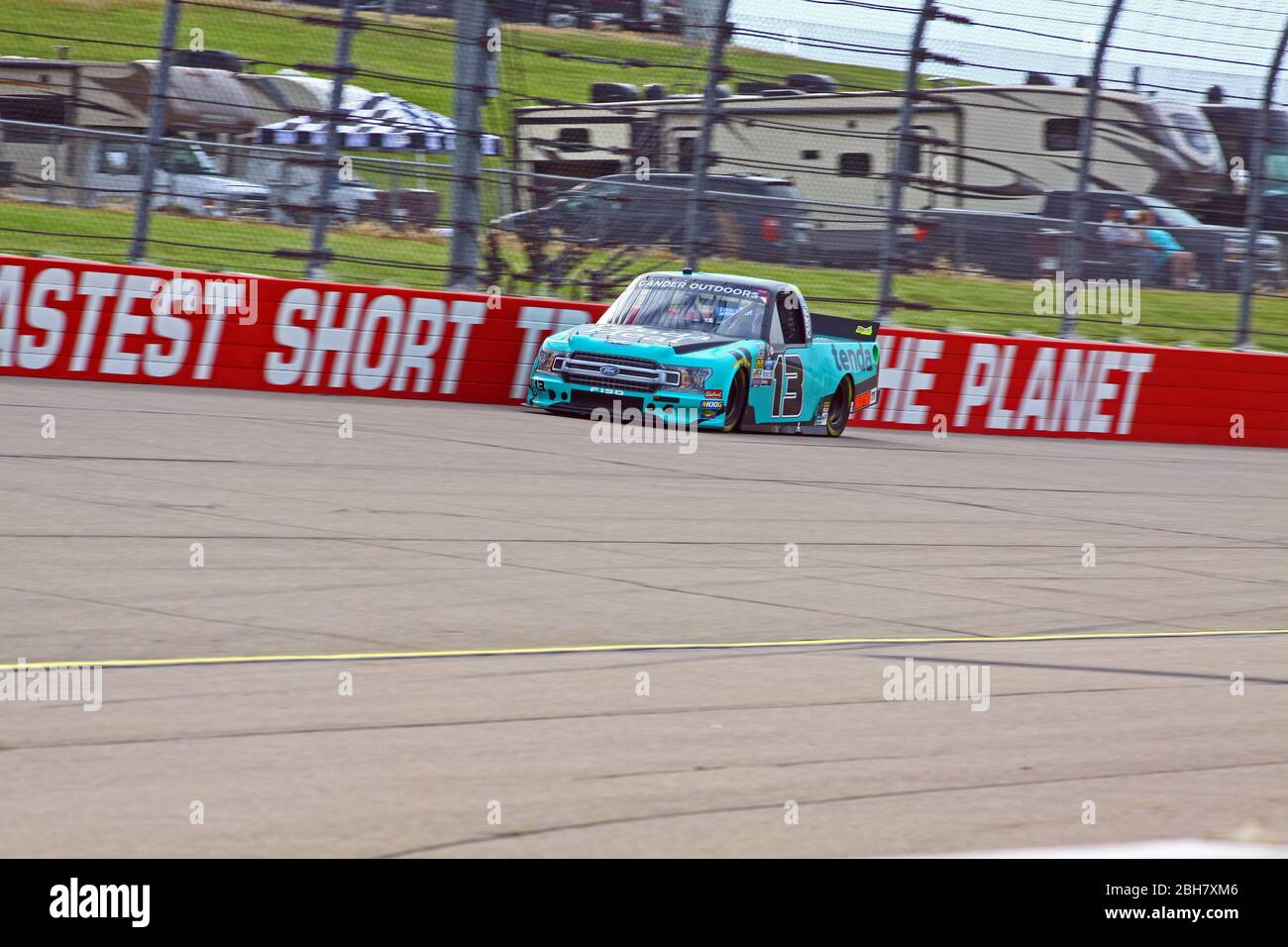 Newton, Iowa - 15. Juni 2019: Johnny Sauter, NASCAR Gander Outdoor Truck Series M&M 300 Rennen 2019 Stockfoto