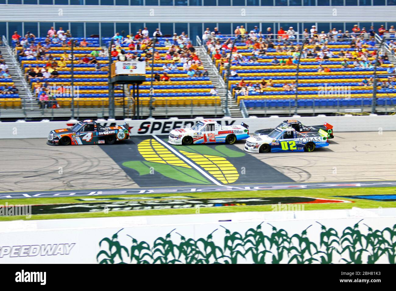 Newton, Iowa - 15. Juni 2019: Todd Gilliland, NASCAR Gander Outdoor Truck Series M&M 300 Rennen 2019 Stockfoto