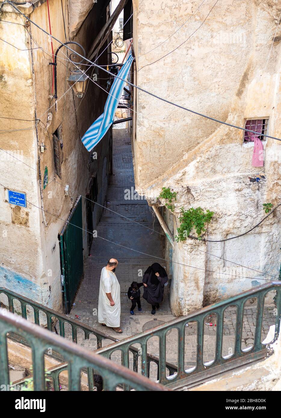 Argelia, Argel City, Alerg Kasbah, Street Stockfoto