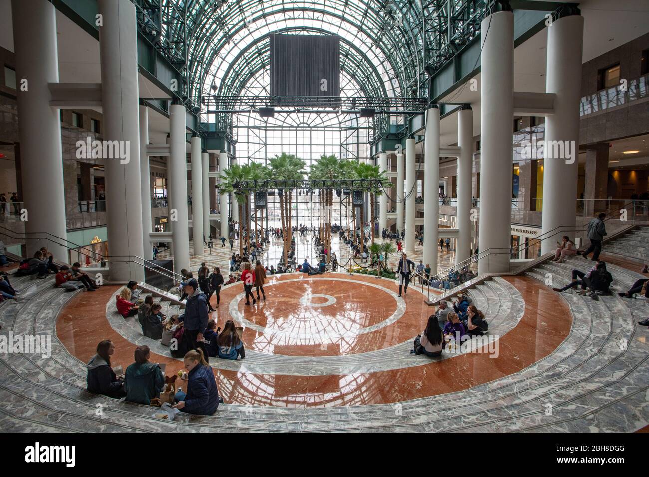 USA, New York City, Manhattan, Downtown, Shopping Mall im World Trade Center Stockfoto