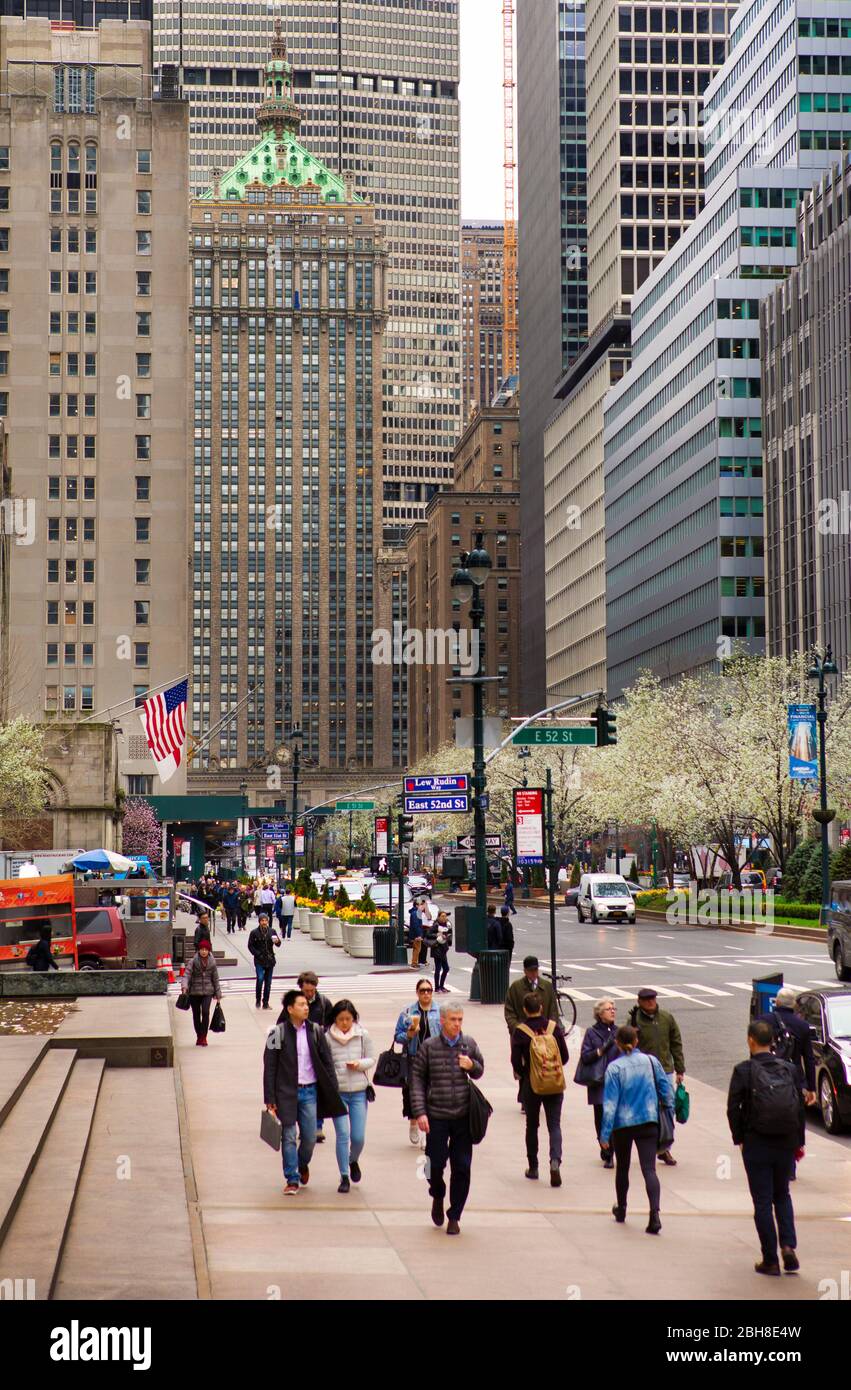 USA, New York City, Manhattan, Midtown, Park Avenue Stockfoto