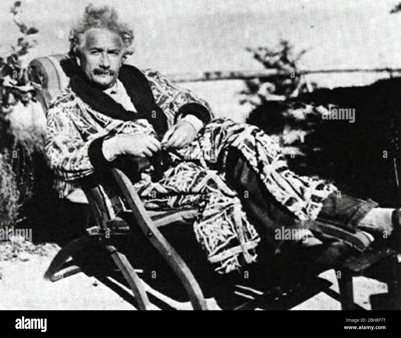 Berühmt ist der in Deutschland geborene theoretische Physiker Albert Einstein Stockfoto