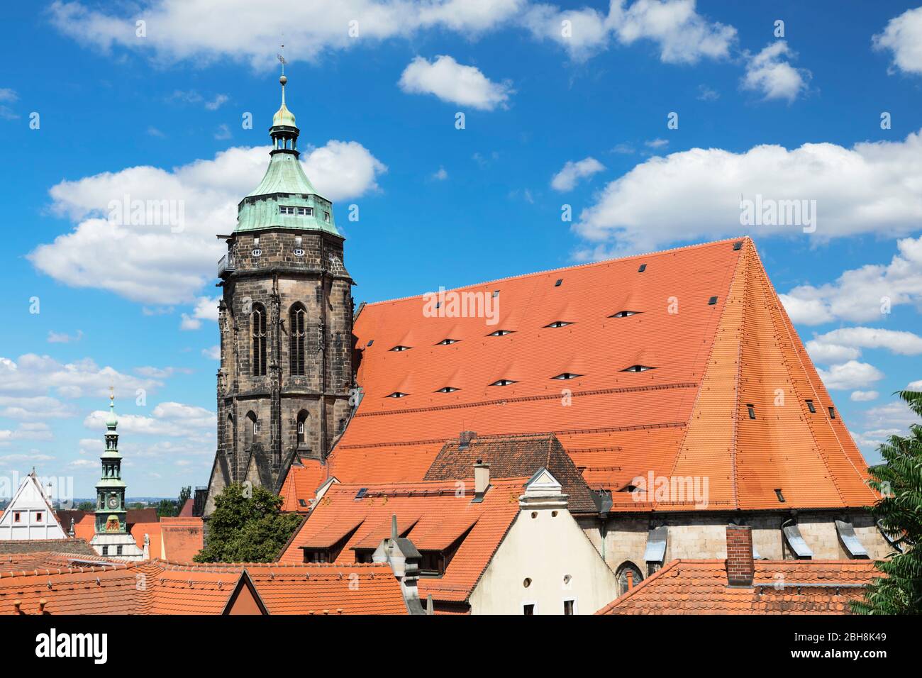 Stadtkirche St.Marien, Pirna, Sächsische Schweiz, Sachsen, Deutschland Stockfoto