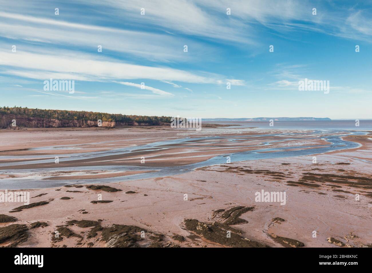 Kanada, Nova Scotia, Walton, Ebbe auf dem Minas Basin Stockfoto