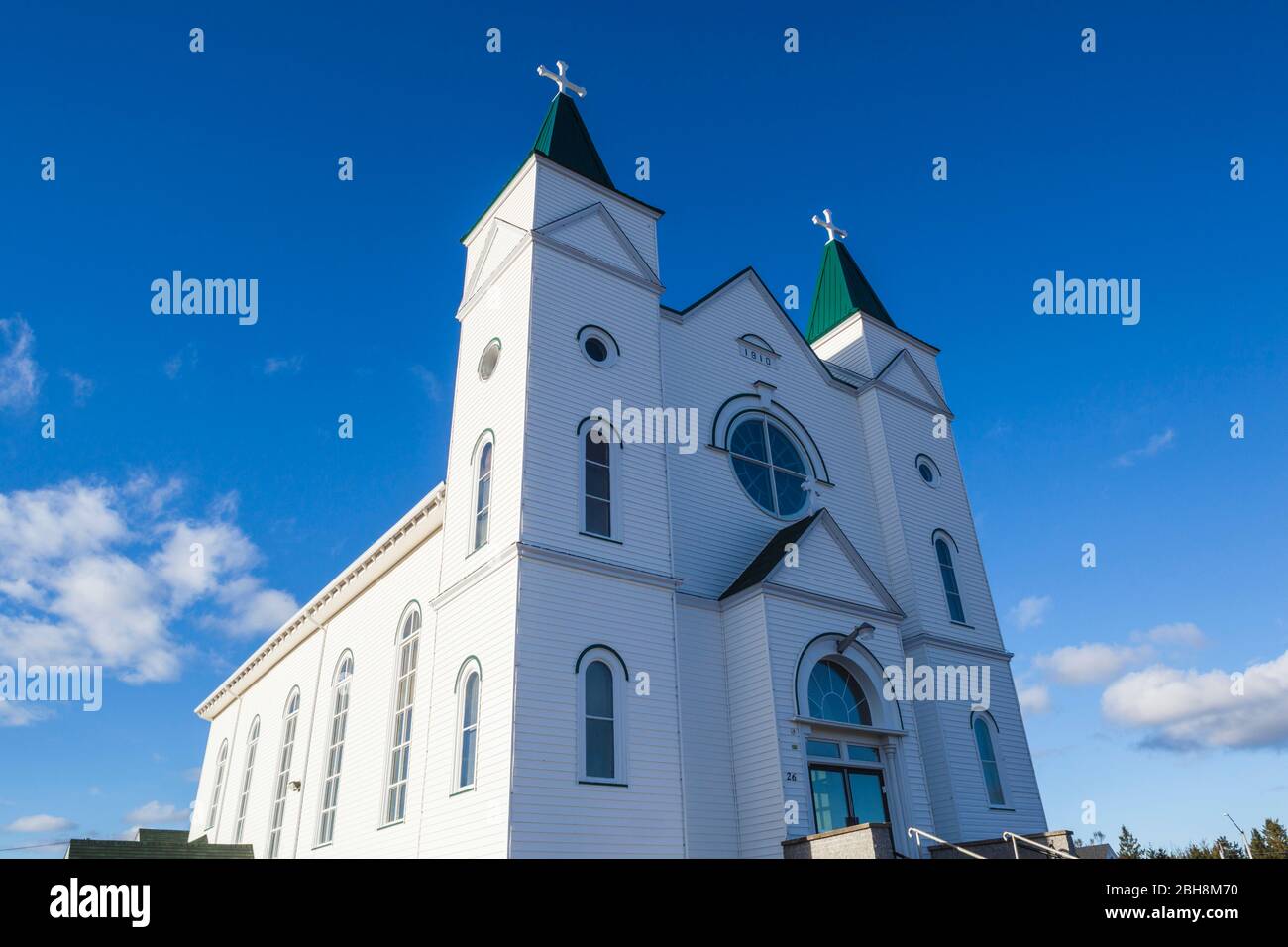 Kanada, New Brunswick, Acadian Halbinsel, miscou Island, Sainte-Marie-Saint Raphael, Eglise de Saint-Raphael Kirche Stockfoto