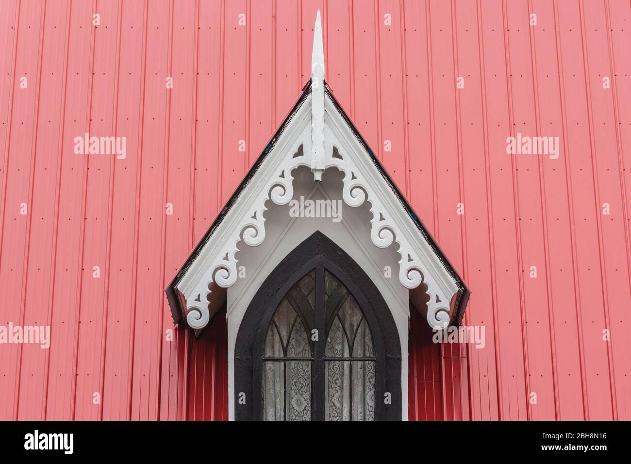 USA, Maine, Robbinston, verzierte Gebäude detail Stockfoto