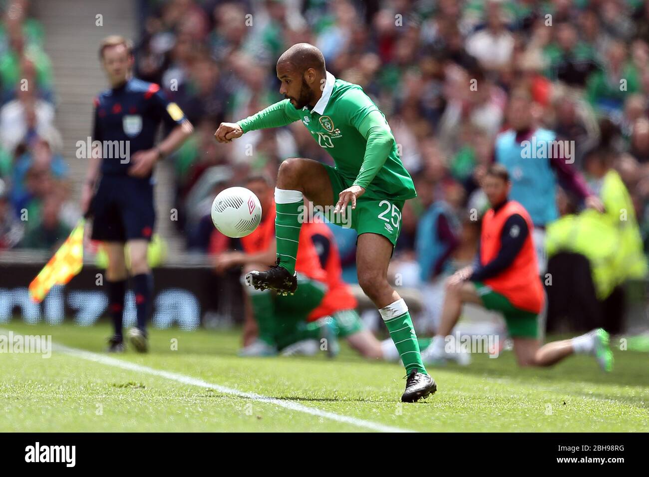 DUBLIN, REP OF IRELAND. David McGoldrick aus Irland während des internationalen Freundschaftsspiel zwischen der Republik Irland und England im Aviva Stadium, Dublin, Irland am Sonntag, den 7. Juni 2015 (Quelle: MI News) Stockfoto