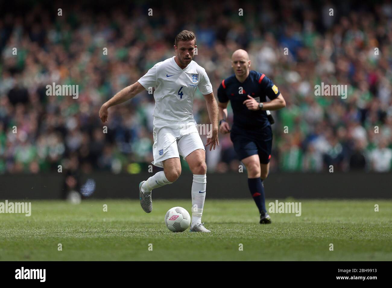 DUBLIN, REP OF IRELAND. Jordan Henderson aus England während des internationalen Freundschaftsspiel zwischen der Republik Irland und England im Aviva Stadium, Dublin, Irland am Sonntag, 7. Juni 2015 (Quelle: MI News) Stockfoto
