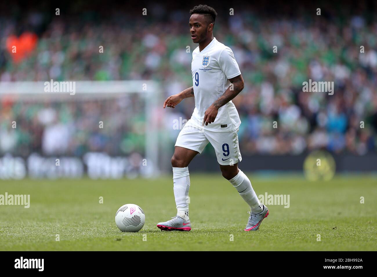 DUBLIN, REP OF IRELAND. Raheem Sterling von England während des internationalen Freundschaftsspiel zwischen der Republik Irland und England im Aviva Stadium, Dublin, Irland am Sonntag, 7. Juni 2015 (Quelle: MI News) Stockfoto