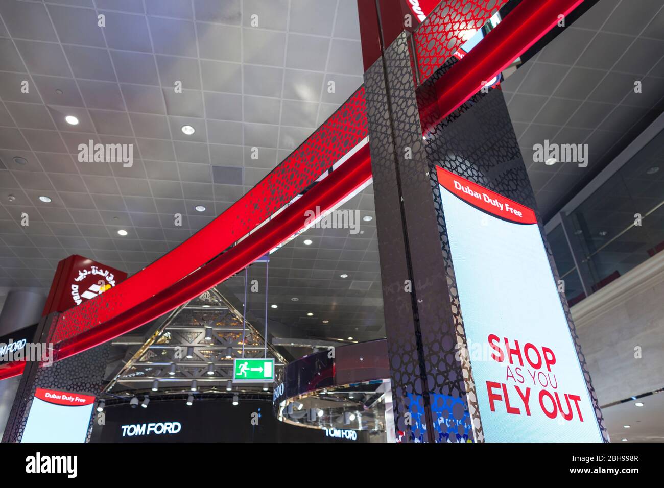 VAE, Dubai, Dubai International Airport, Duty Free Shopping Area Stockfoto