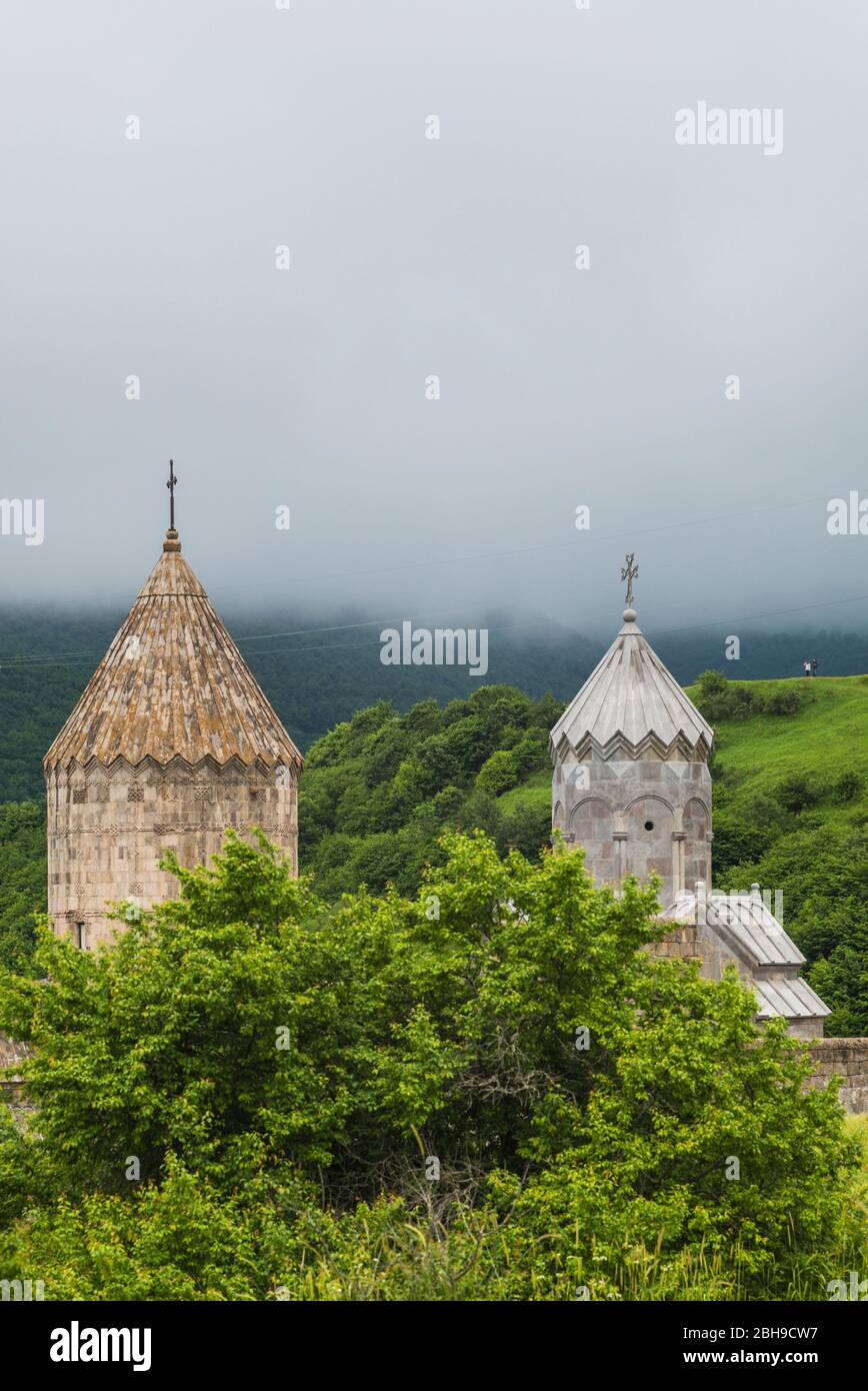 Armenien, Tatev, Tatev Kloster, 9. Jahrhundert, außen Stockfoto