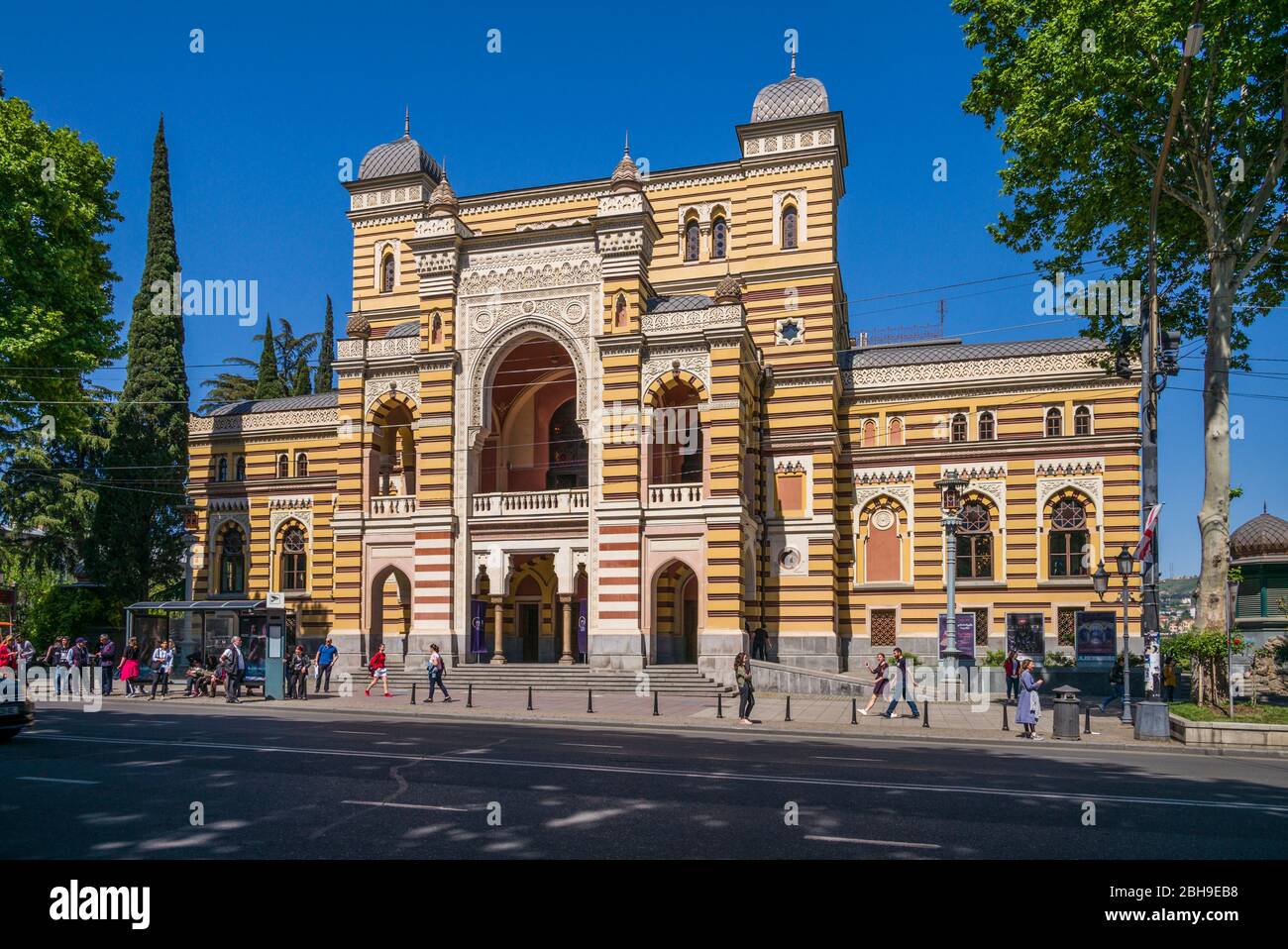 Georgien, Tiflis, Rustaveli Avenue, Theater für Oper und Ballett, außen Stockfoto