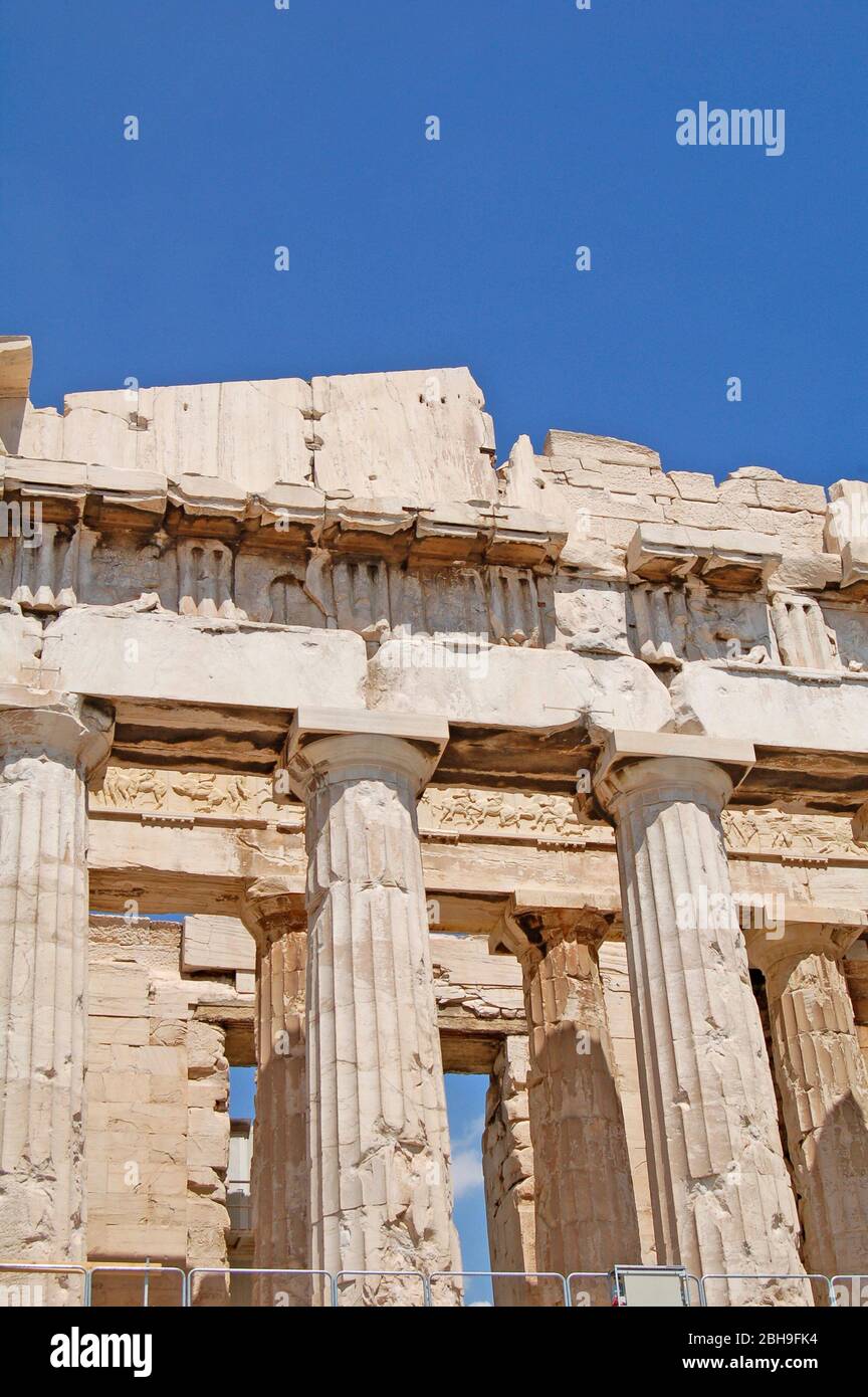 Ein Tempel der Akropolis in Athen Stockfoto