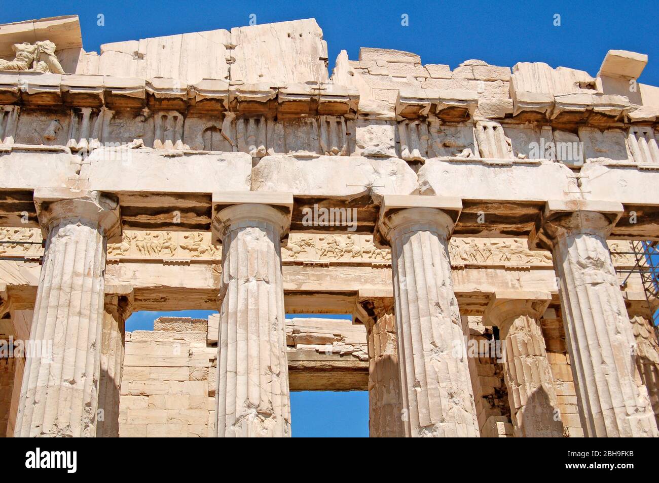 Ein Tempel der Akropolis in Athen Stockfoto