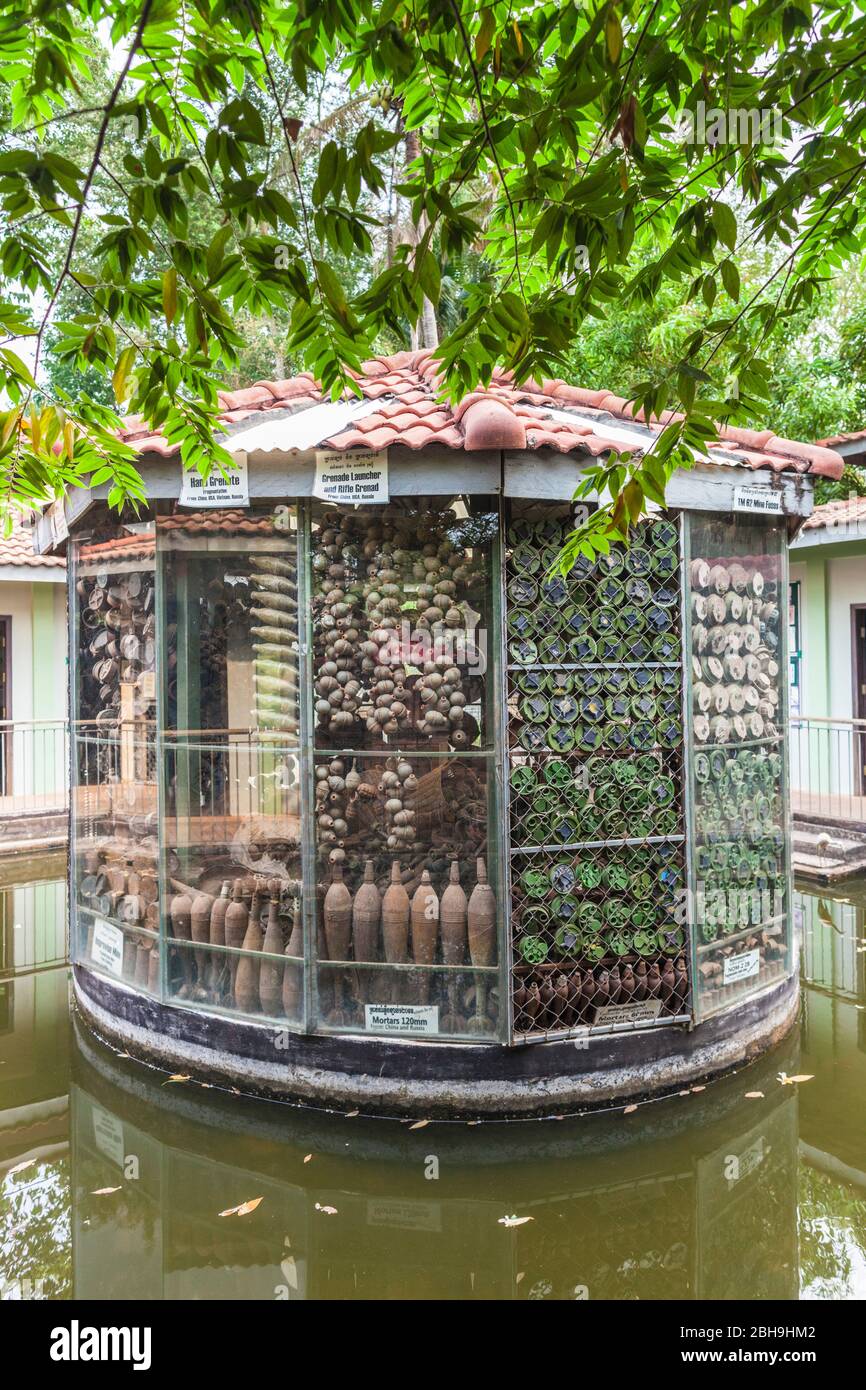 Kambodscha, Siem Reap, Landmine Museum, betrieben von Unexploded Ordnance Organisation, Landminen Stockfoto