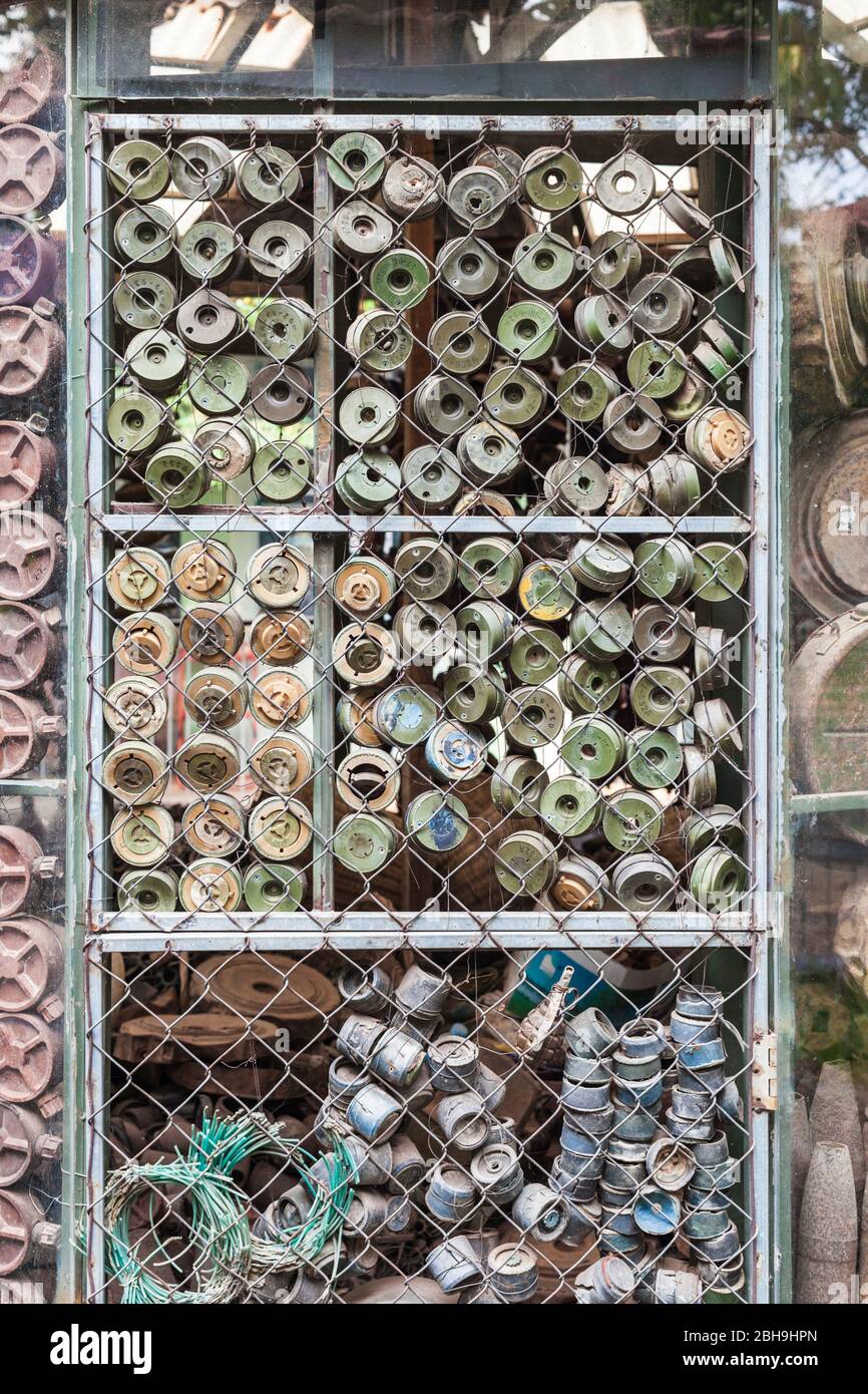 Kambodscha, Siem Reap, Landmine Museum, betrieben von Unexploded Ordnance Organisation, Landminen Stockfoto