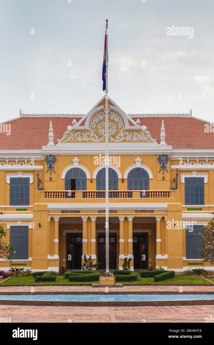 Kambodscha, Battambang, Governor's Residence Building Stockfoto