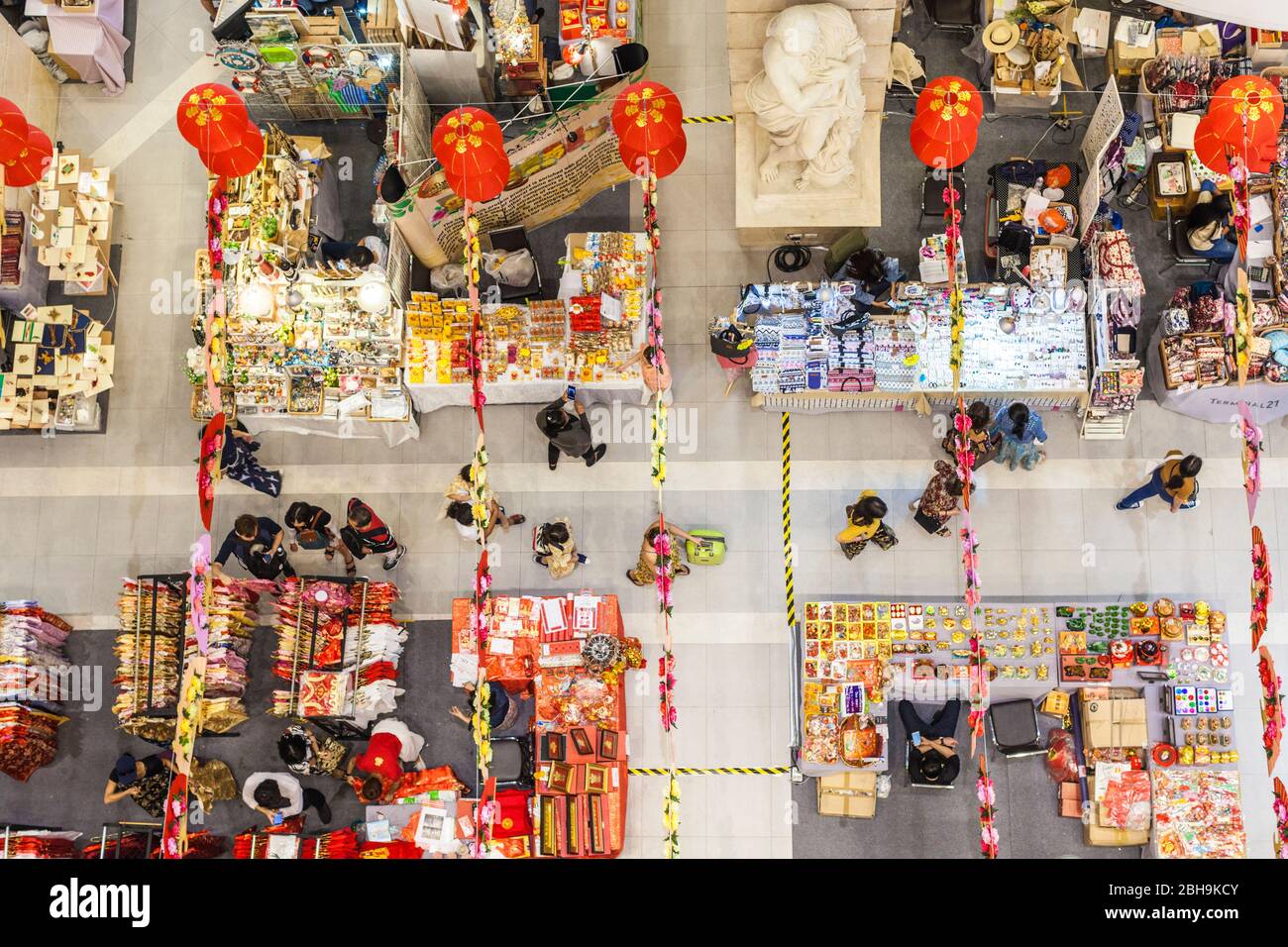 Thailand, Bangkok, Sukhumvit-Gegend, Terminal 21 Einkaufszentrum, Interieur Stockfoto