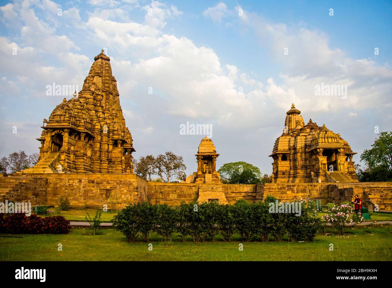Khajuraho Tempel, Madhya Pradesh, Indien Stockfoto