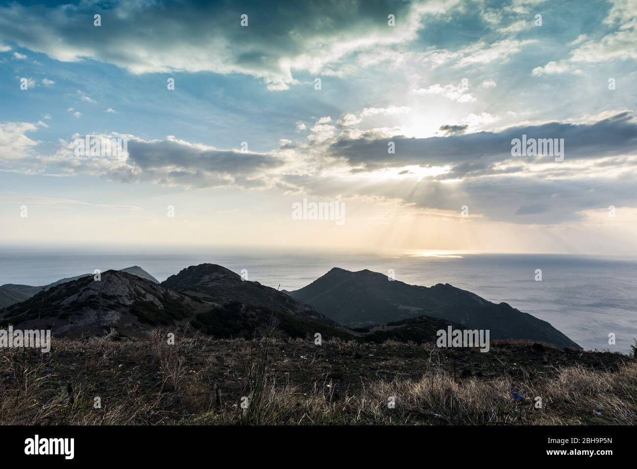Italien, Mittelmeerinsel Sardinien (Sardegna), Küste südlich von Alghero Stockfoto