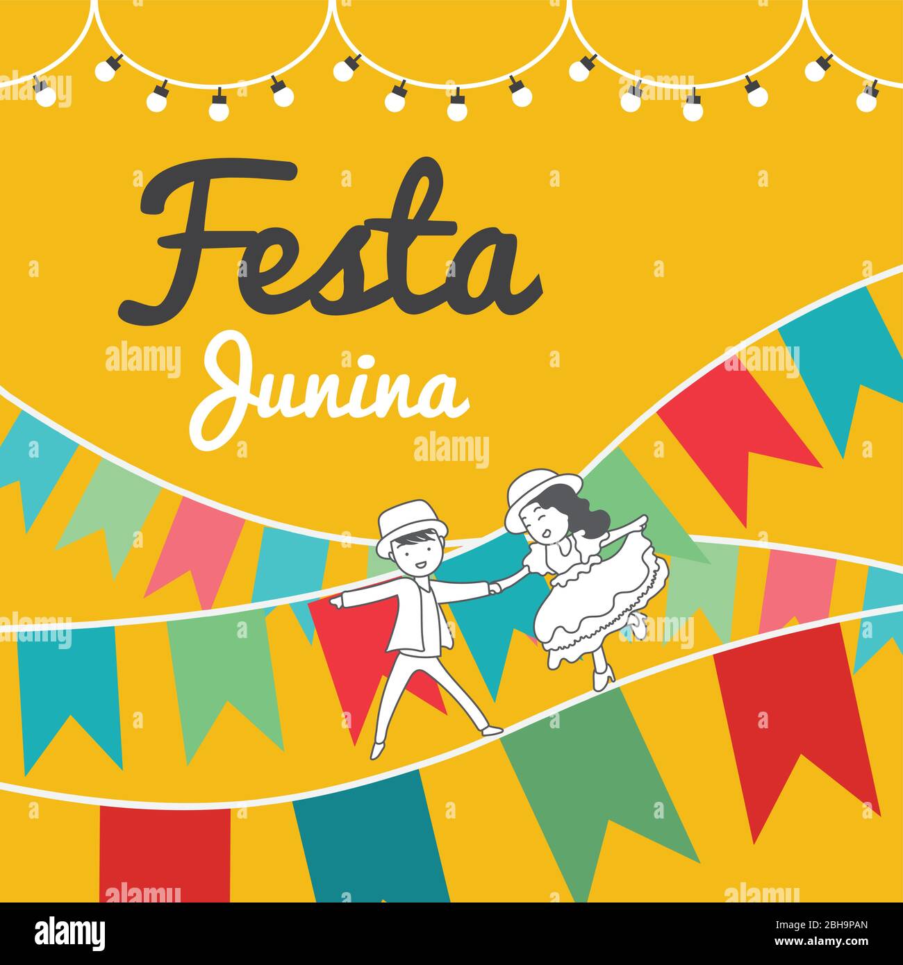 Festa junina Festival in Brasilien Stock Vektor