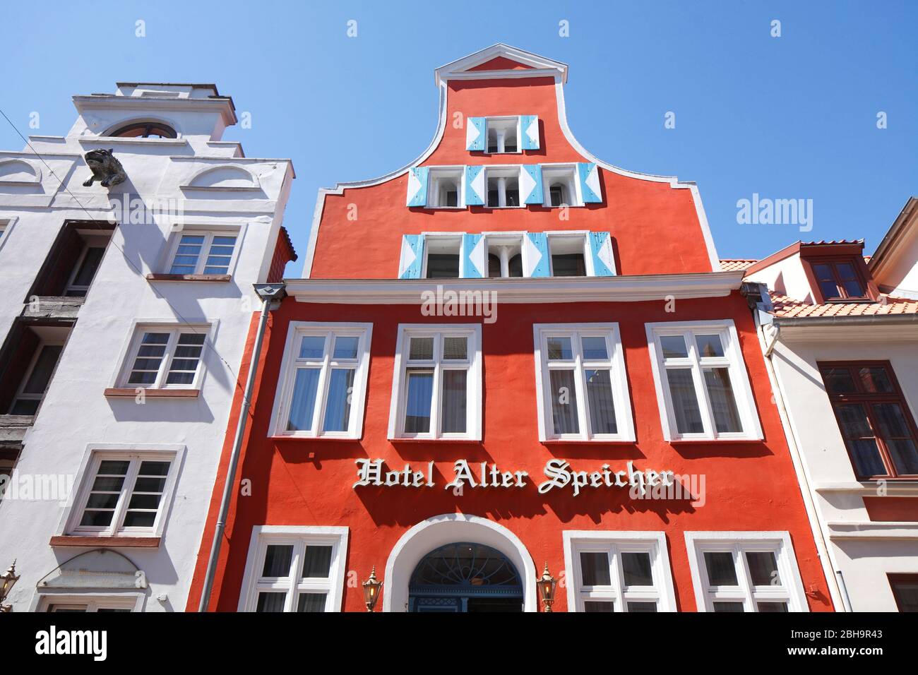 Hotel Alter Speicher, Historisches Gable House, Altstadt, Wismar, Mecklenburg-Vorpommern ...