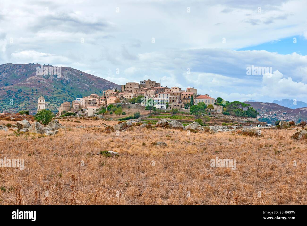 Dorf Sant Antonino, Insel Korsika Frankreich Stockfoto