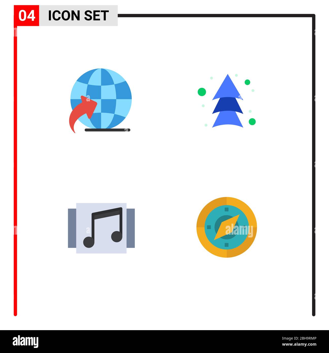 4 Benutzeroberflache Flaches Icon Pack Moderner Zeichen Und Symbole Von Pfeil Musik Pfeil Richtung Songs Editierbare Vektor Design Elemente Stock Vektorgrafik Alamy