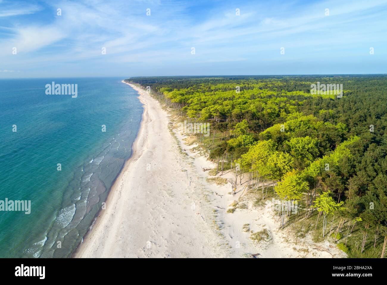 Sommer, Sonne, Blauer Himmel, Strand, Ostsee, Mecklenburg-Vorpommern, Deutschland, Europa Stockfoto
