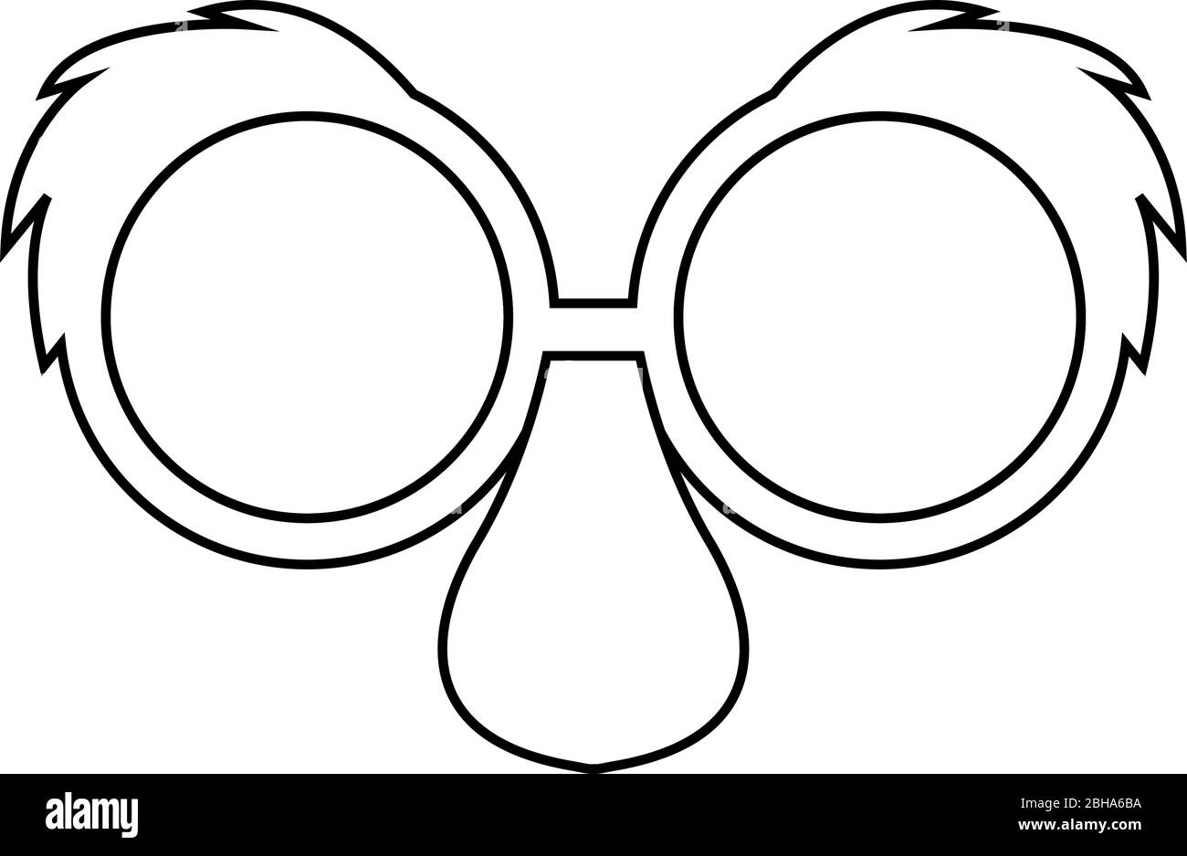 Isolierte Witz Maske Symbol Stock Vektor