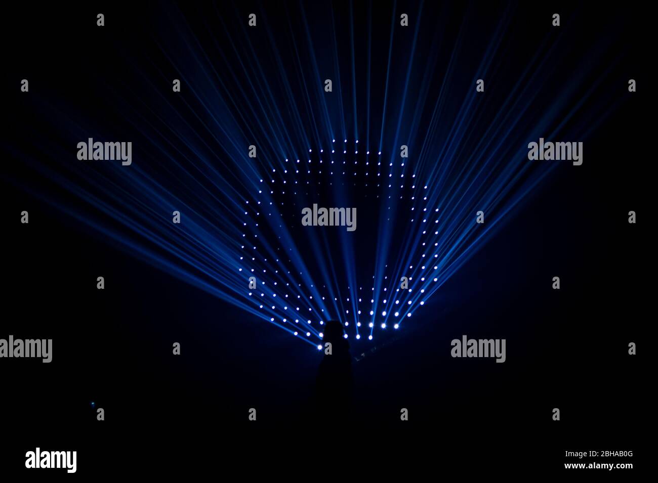 Helles Brüsseler Festival des Lichts. 1.3 SECONDE von Guillaume Marmin. Brüssel Stock Reisefotos von Pep Masip / Alamy Stock Photography. Stockfoto