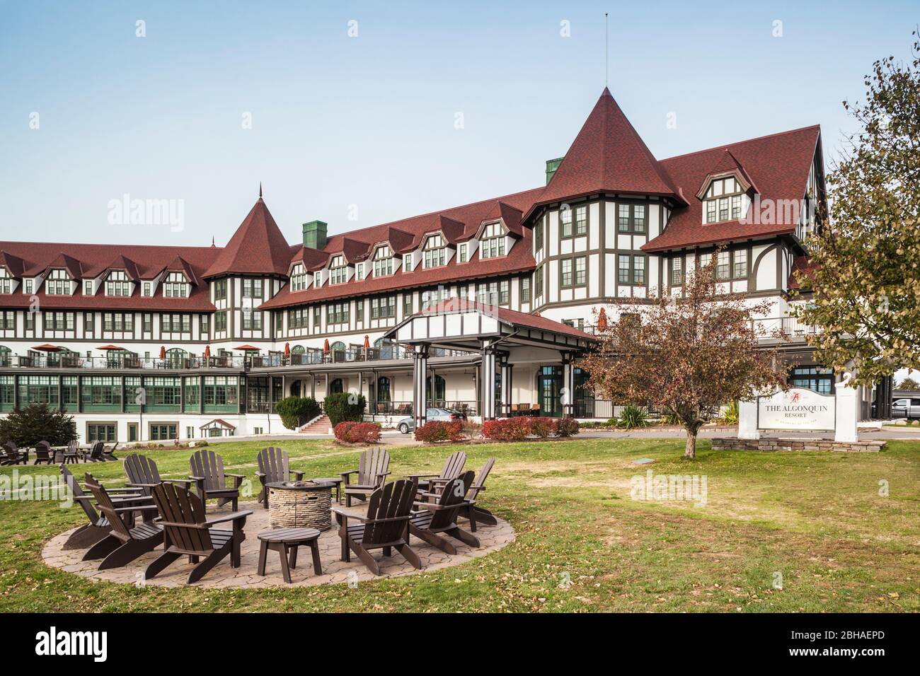 Kanada, New Brunswick, Bucht von Fundy, St. Andrews by the Sea, Algonquin Hotel, historisches Hotel aus dem Jahr 1889 Stockfoto