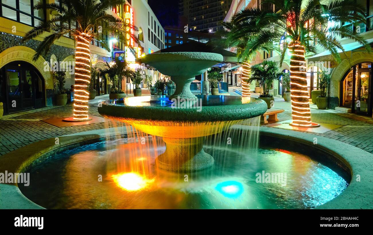 Cocowalk Shopping Mall. Coconut Grove. Florida. USA. Stockfoto