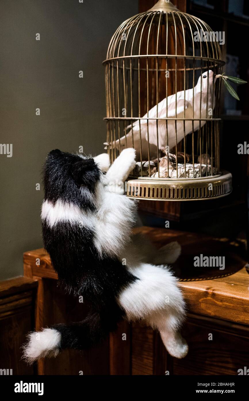 Banksy Katze Und Maus Leinen Große Wandkunst Graff Produktbild-Vorschau 5