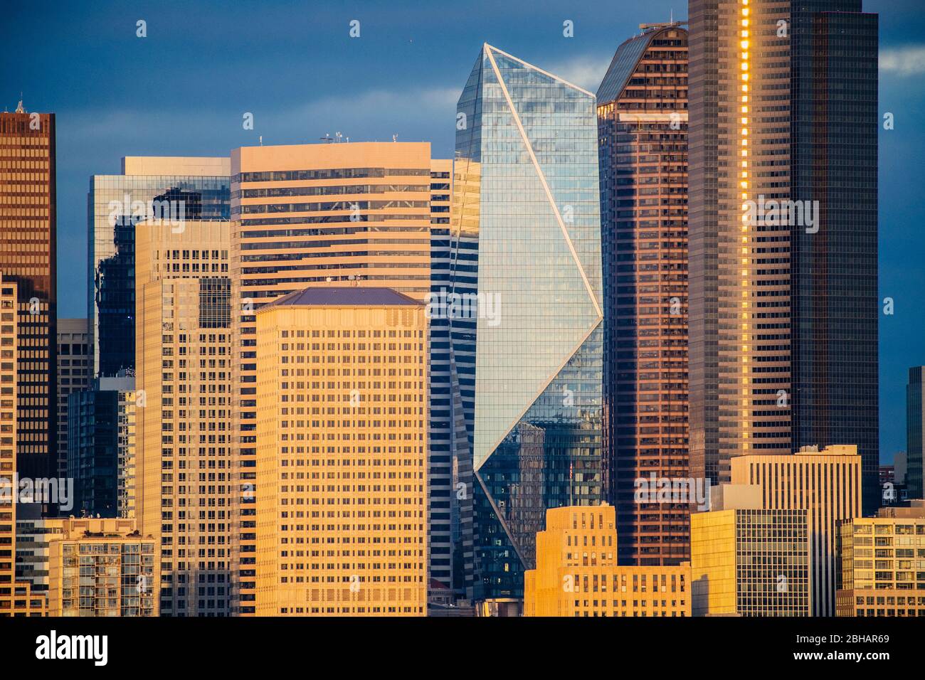 Moderne Architektur in der Stadt, Seattle, Washington, USA Stockfoto