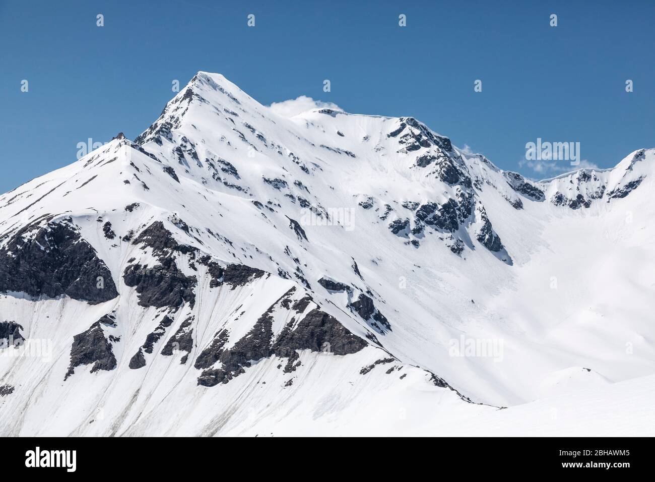 Brennkogel (3018 m), Glocknergruppe, hohe Tauern, Glocknergruppe, hohe Tauern, zwischen Kärnten und Salzburg, Österreich Stockfoto