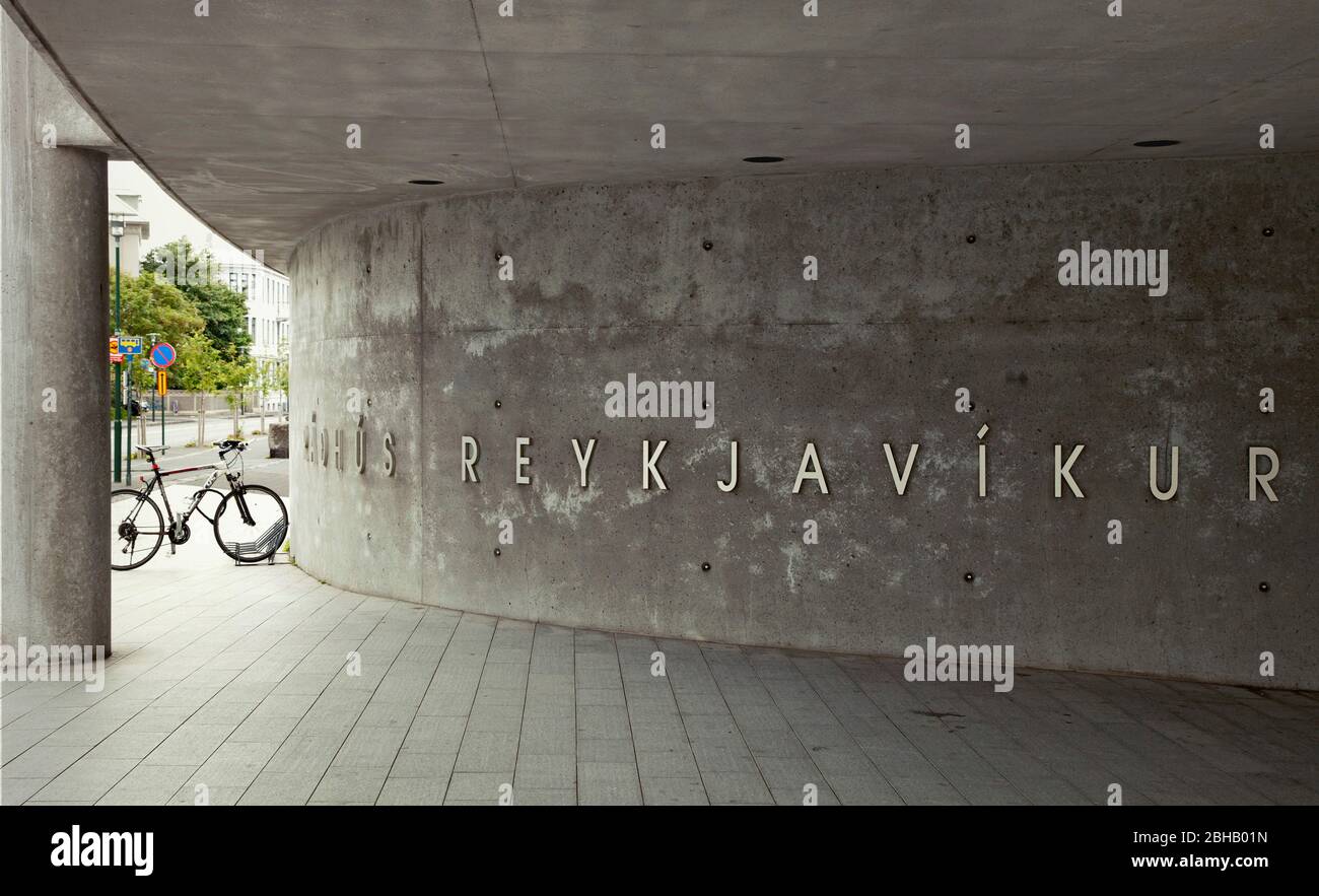 Rathaus; Stadt; Insel; Reykjavik; Hauptstadt Stockfoto