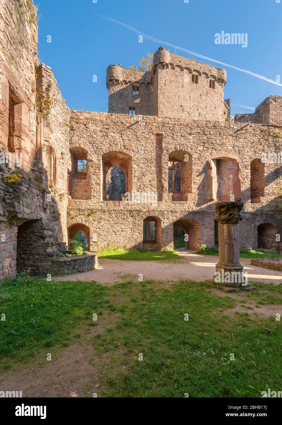 Deutschland, Baden-Württemberg, Baden-Baden, Schloss Hohenbaden, Stockfoto