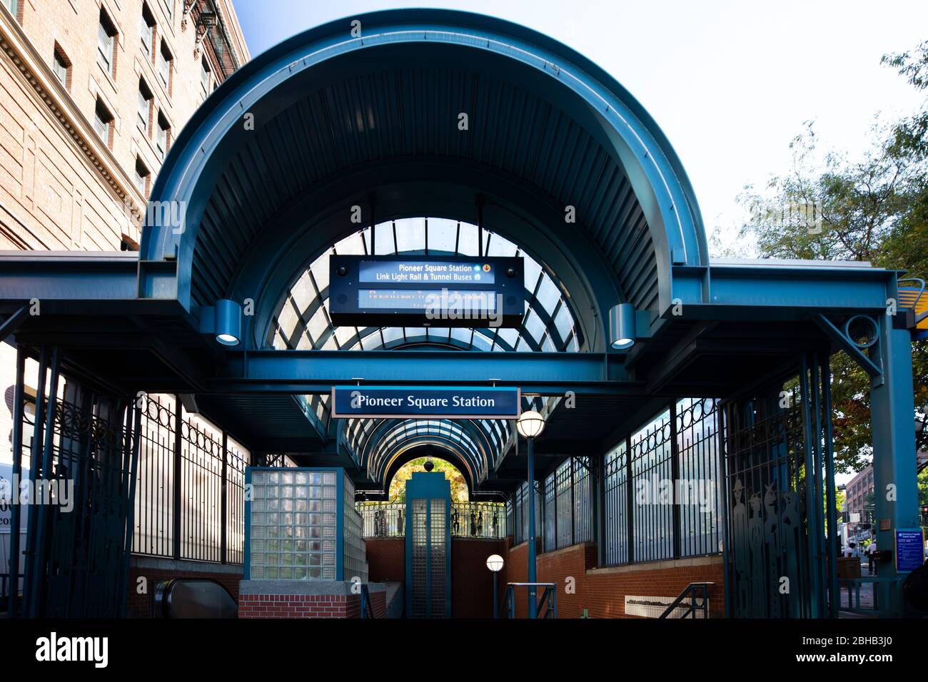 Pioneer Square Station, Seattle, Washington, USA Stockfoto