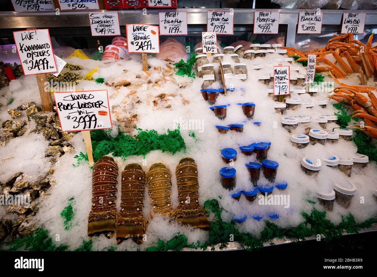 Fischmarkt, Seattle, Washington, USA Stockfoto