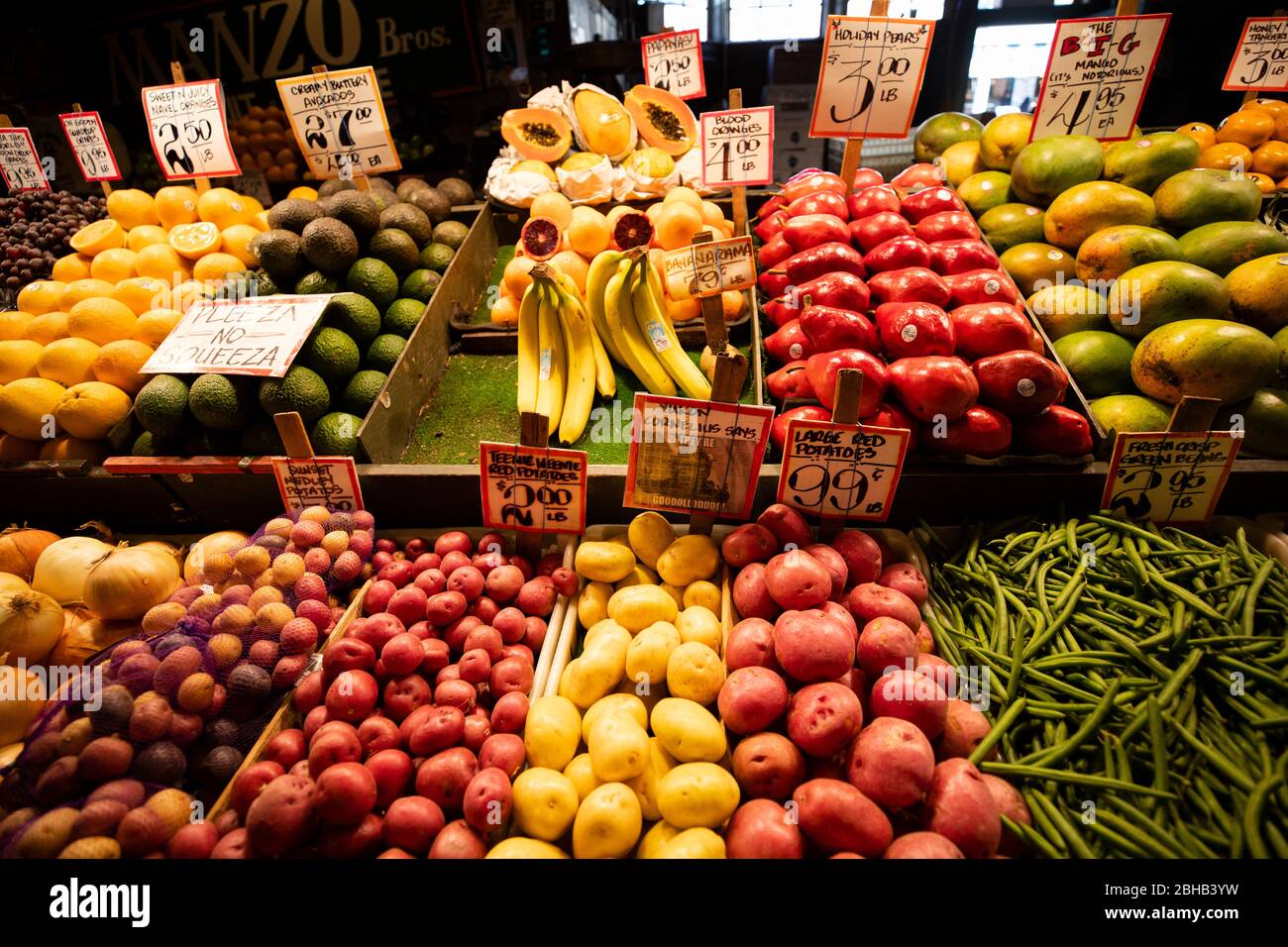 Bauernmarkt, Seattle, Washington, USA Stockfoto