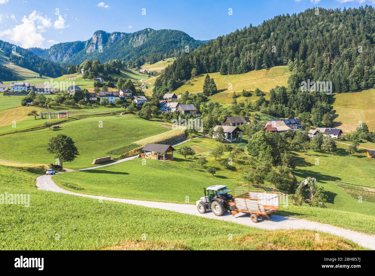 Gemeinde Å½elezniki Stockfoto